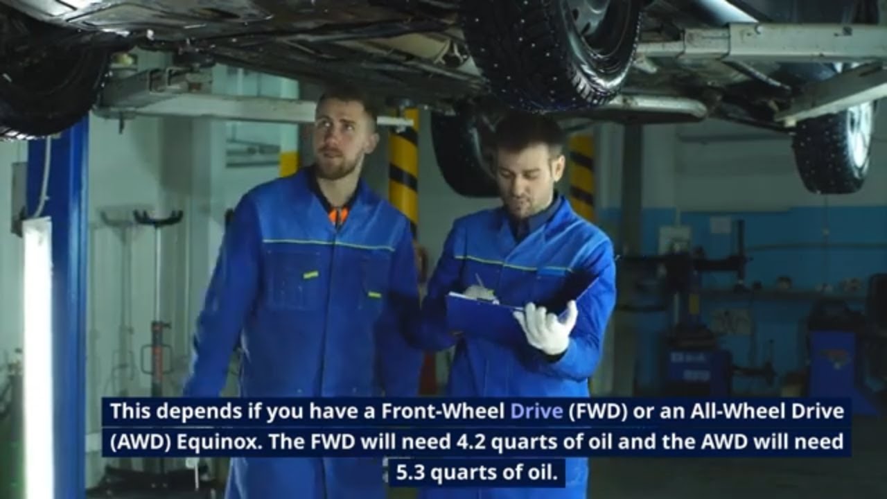 2023 Chevy Equinox Oil Type and Capacity (Depends on Front-Wheel Drive