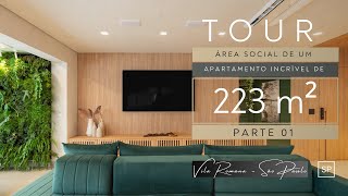 TOUR EM APARTAMENTO DE 223 m² COM TRANSFORMAÇÃO INCRÍVEL PARTE 1