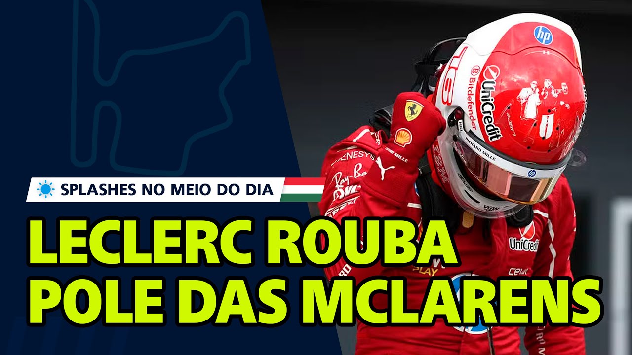 Charles Leclerc rouba a pole pra Ferrari. Piastri é segundo, Norris terceiro. Bortoleto é P7. #f1