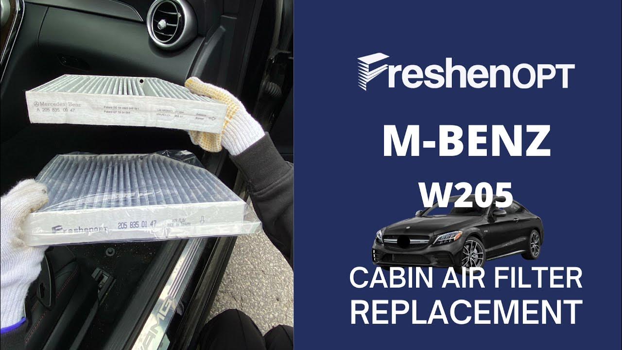 How to replace cabin air filter for MercedesBenz W205 (C300, C43 AMG, GLE350...)? YouTube
