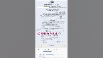 B.A/B.Sc/B.Com PART-1&2 (Backlog) Scrutiny form fillup date RELEASED by MUNGER UNIVERSITY. #scrutiny