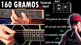 160 Gramos - Junior H GUITARRA Tutorial / DEMO | Acordes