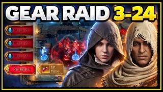 Gear Raid 3-24 (GR3-24) 💥Team Showcase 🏹 Full Playthrough 💥No POD ✤ Watcher of Realms