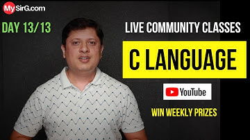 Switch Case Control in C Language | Community LIVE Class | Day-13