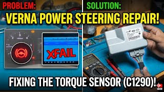 Verna diesel 2018 stering hard problem DTC C1290:02 C1259:01 C1622:86 EPS module repairing succes