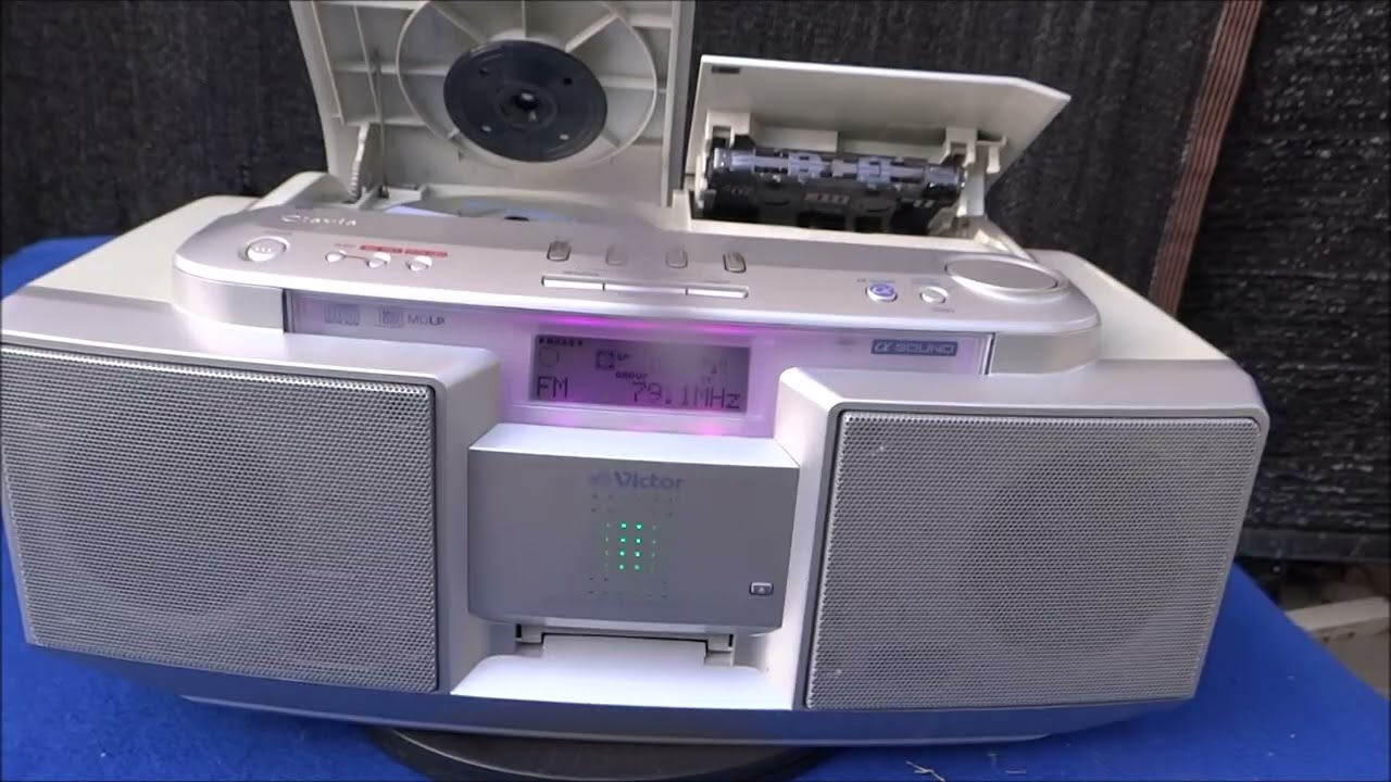 ビクター 　ＭＤ/CD/カセット/ラジオ（ＲＣ－Ｔ１ＭＤ）　動作確認動画