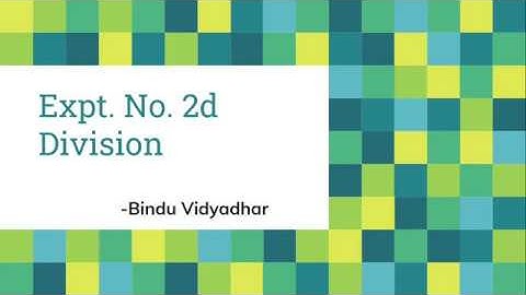 8051 assembly program for division (Expt. No. 2d:Division)