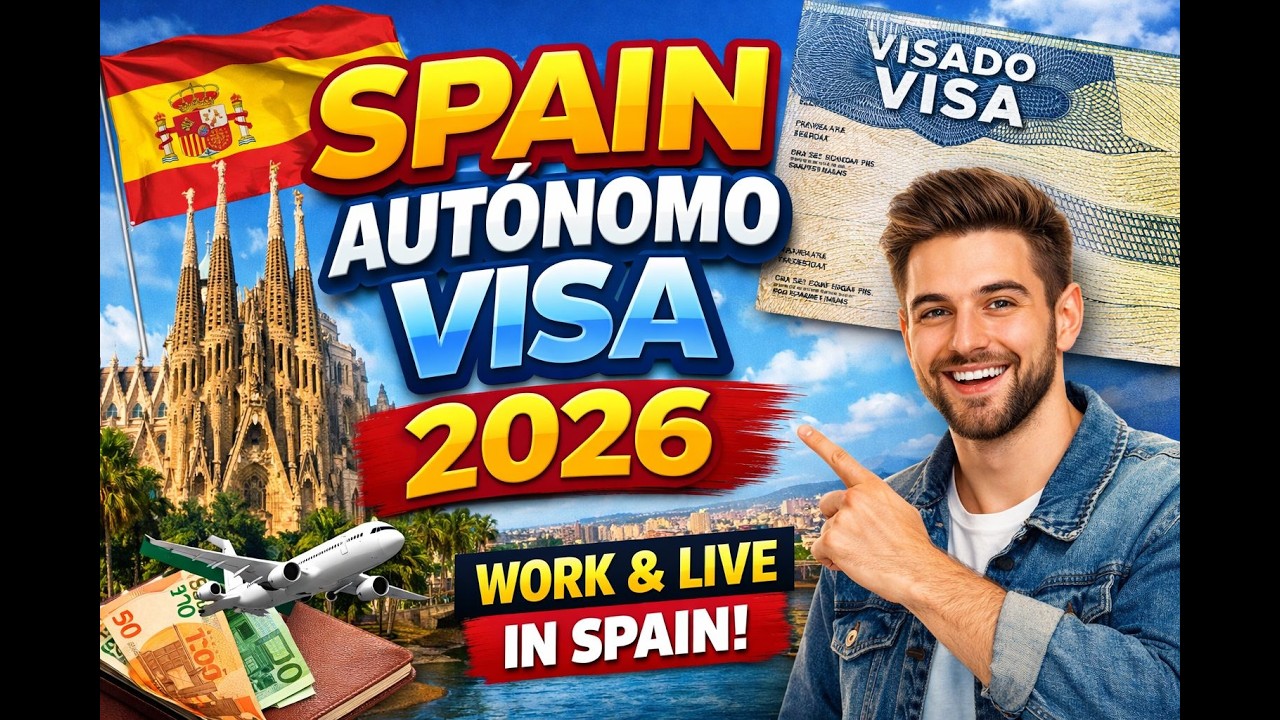 Spain Autónomo Visa 2026 🇪🇸 | Complete Self-Employed Visa Guide