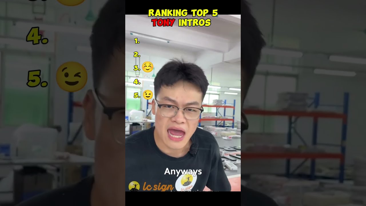 Ranking Top 5 TONY INTROS 