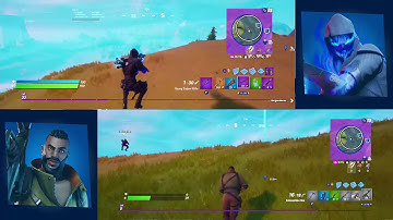Split screen trick shot and win.