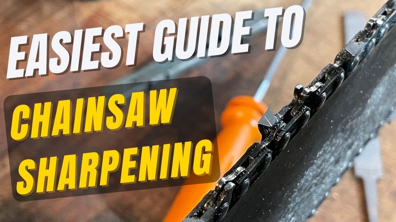 HOW TO SHARPEN A CHAINSAW a step by step tutorial - YouTube