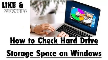How to Check Hard Drive Storage Space on Windows