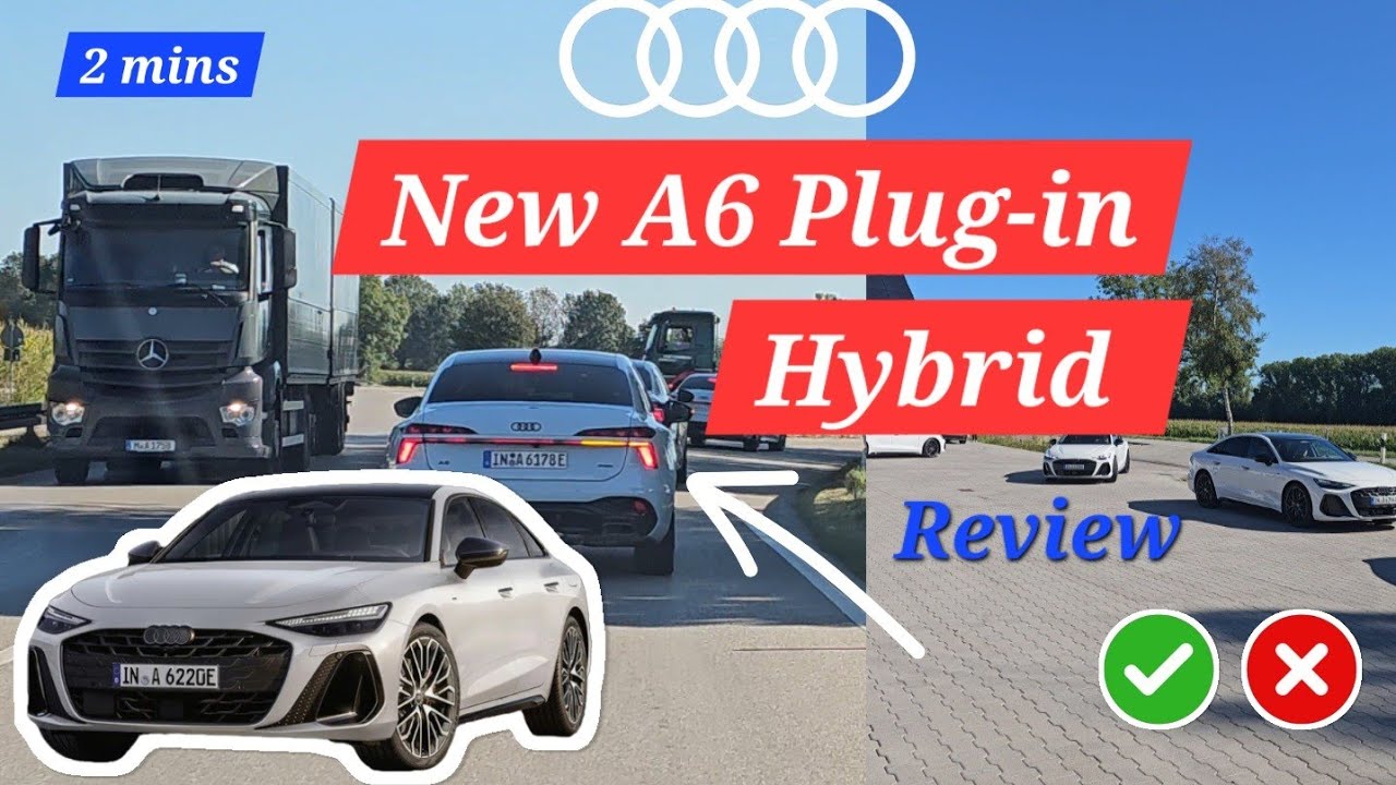 Обзор нового подключаемого гибрида Audi A6 – эта одна функция меняет всё! 