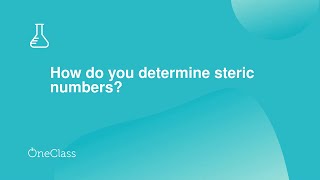 How do you determine steric numbers? Profile