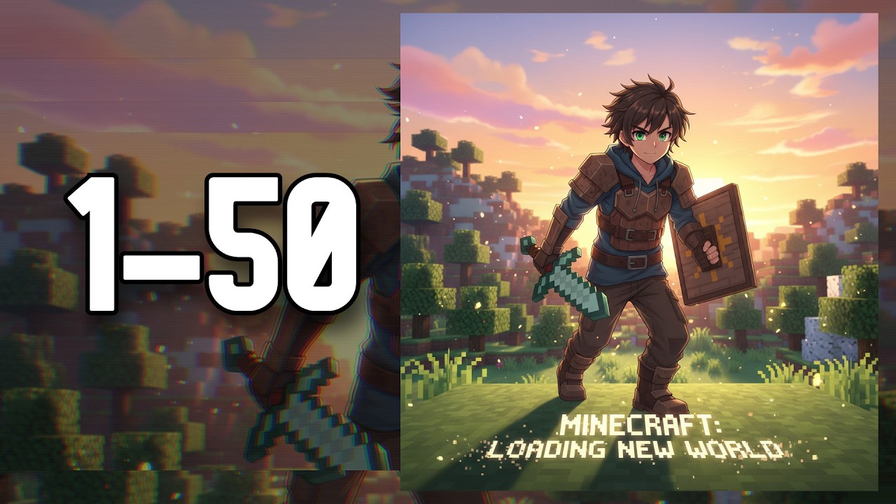(1-50) Minecraft: loading new world (GameLit, Portal Fantasy, Isekai, Action) Webnovel Audiobook