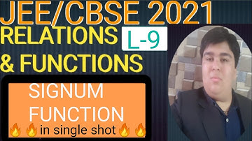 SIGNUM FUNCTION 🤙🤙IIT JEE 💕💕IN ONE SHOT