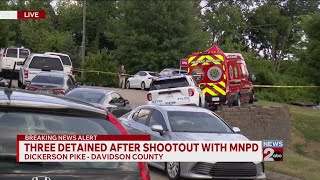 3 detained after shootout with MNPD on Dickerson Pike