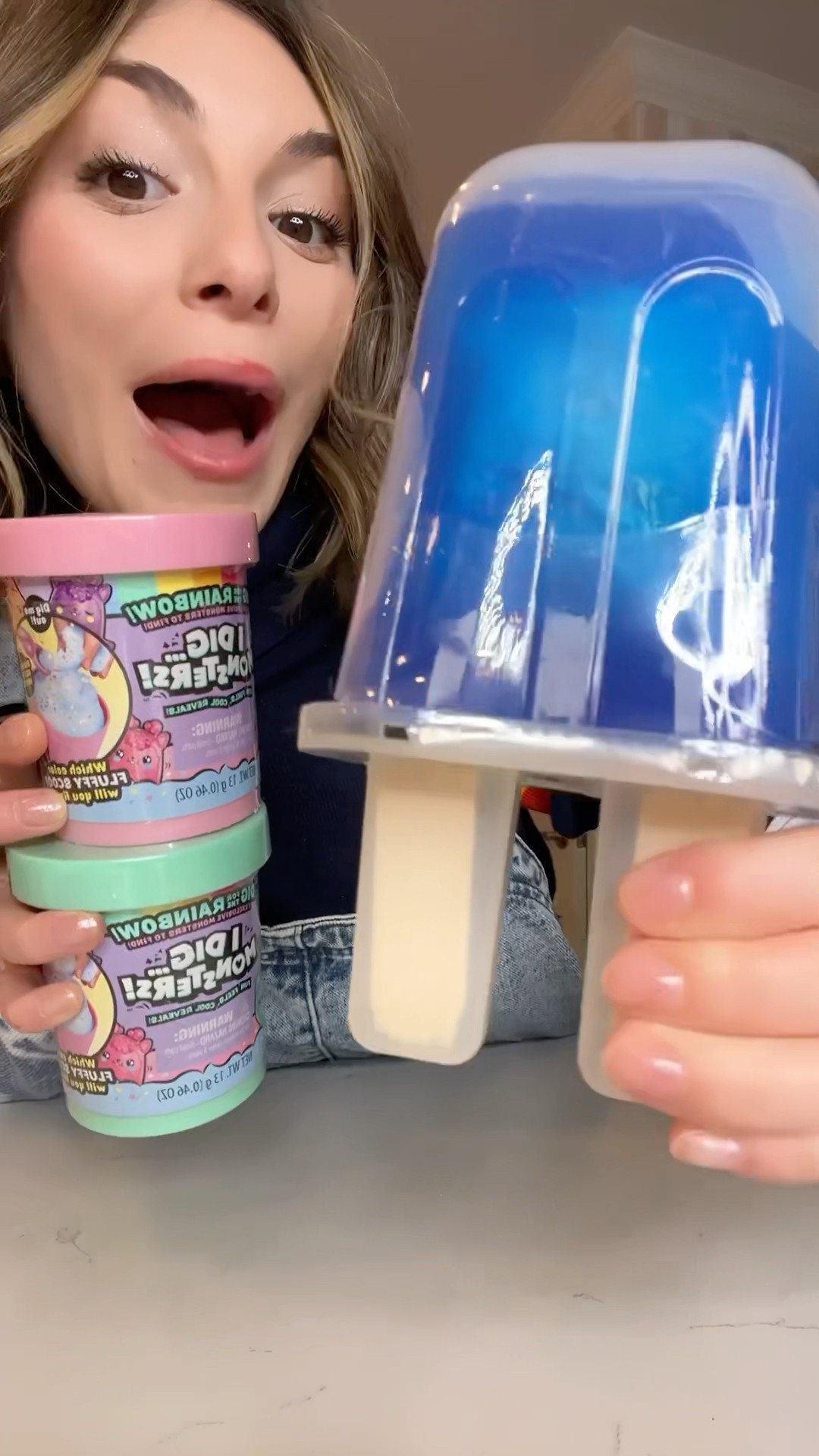 Icecream vs popsicle satisfing dig challenge!