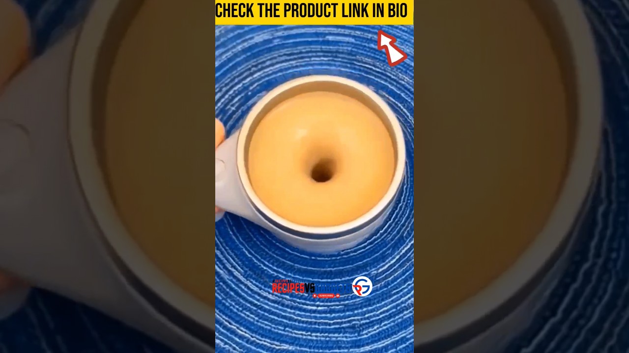 "☕ No More Stirring! 🚀 Self-Stirring Coffee Mug – The Ultimate Lazy Hack! 🔥" 