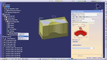 B6 Catia Machining Generate A Simple Profile Contouring Pass