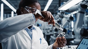 Veo 3.1 generated video: Quality control technician at work