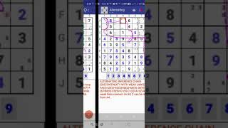 Discontinuous Nice loops with weak links AIC sudoku