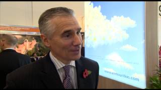 Derek Shanks, executive vice president of commercial, Air Mauritius @ WTM 2012