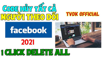 Hướng Dẫn Code Xóa Người Theo Dõi Hàng Loạt Facebook 2021 1 Click Xóa Tất Cả - TVDK OFFICIAL