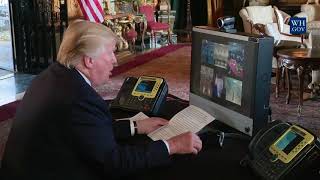 President Trump Thanks Members of the Military via Video Teleconference