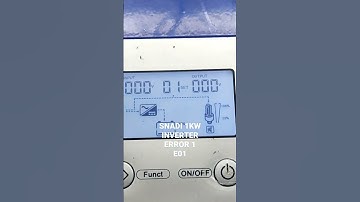 Snadi 1kw inverter error 1 E01