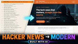 I Rebuilt Hacker News With AI — From Clone to Live Website