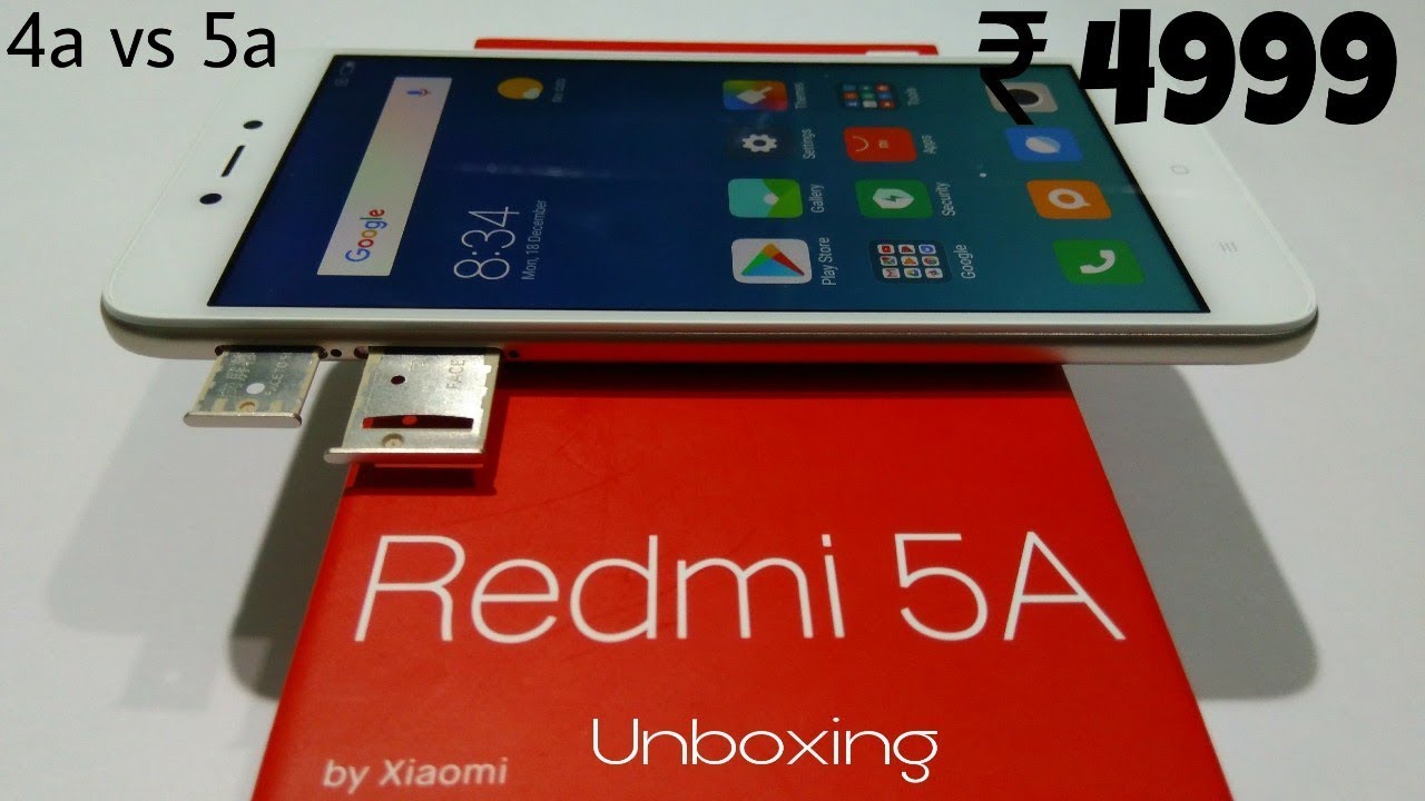Redmi 5a unboxing, redmi 4a vs redmi 5a