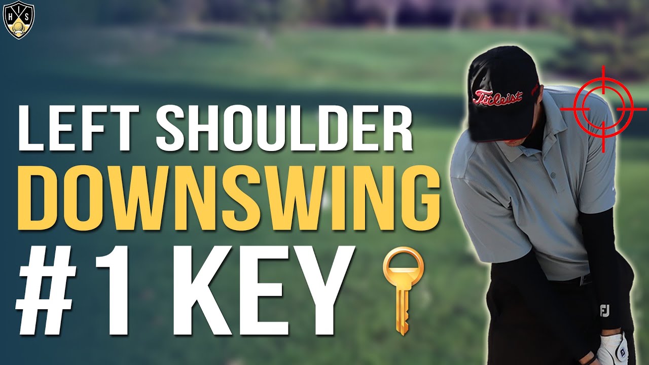 Left Shoulder Golf Downswing Hit Solid Iron Shots YouTube