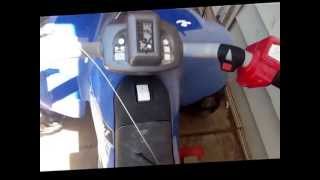 View on a power wheels Kawasaki kfx ninja