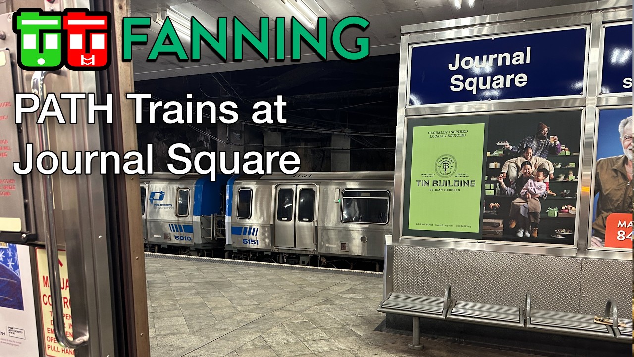 TT Fanning - PATH Trains at Journal Square (2023) - YouTube