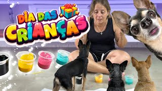 Dia Das Crianças Com Nossos Cachorros Aprenda A Fazer Uma Tinta Não Tóxica