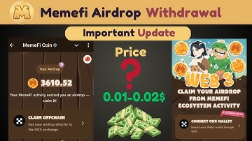 Memefi airdrop Withdrawal update |Memefi airdrop new update || Free airdrops Farming