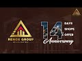 Renox group 14th anniversary unlock rewards  14 days 14 shops  14 rewards 