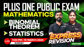 Plus One Maths - Public Exam - Express Revision | Xylem Plus One