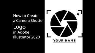 How to create a camera shutter logo in adobe illustrator 2020