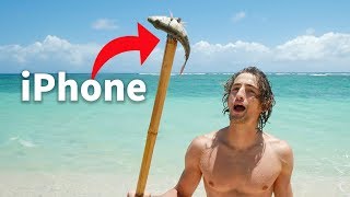 网红挑战荒岛求生用iPhone成功抓鱼【第七集】