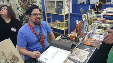 Meeting the creator of Mouse Guard David Peterson at Baltimore Comic Con 2016.