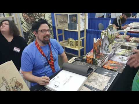 Meeting the creator of Mouse Guard David Peterson at Baltimore Comic Con 2016.