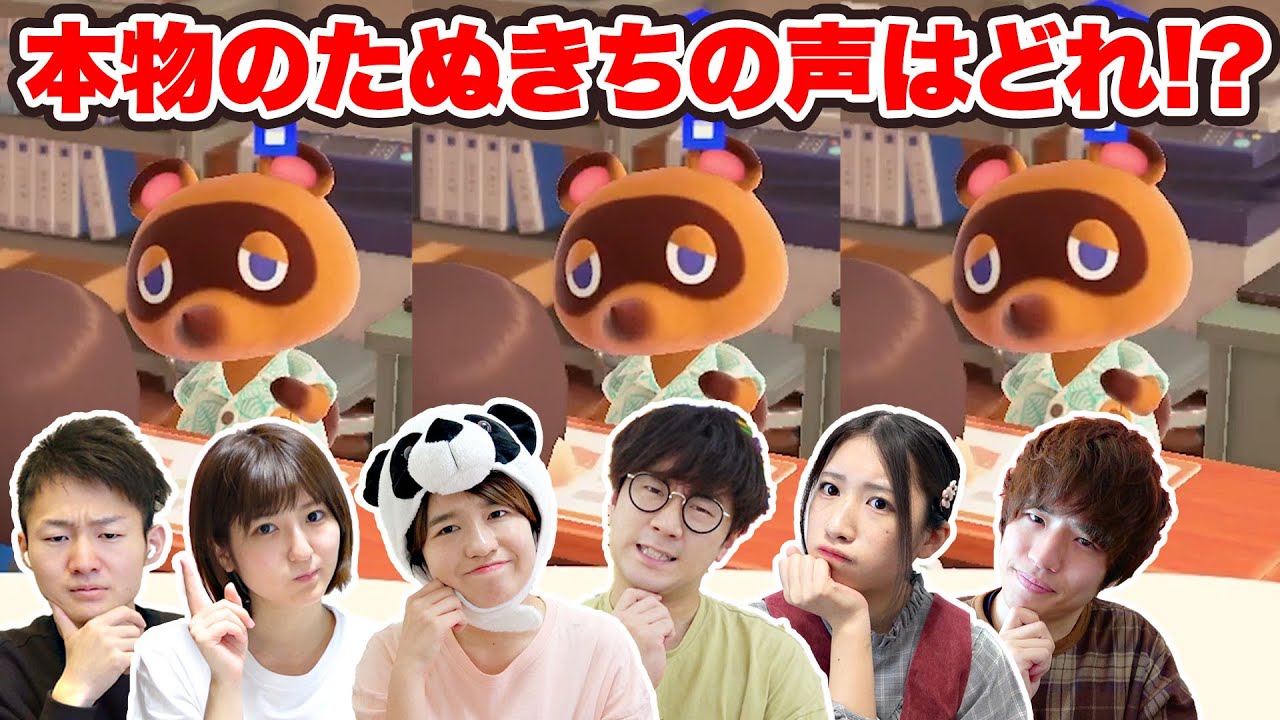 【対決】本物のたぬきちの声はどれ？どうぶつの森クイズが面白すぎた！【あつ森】