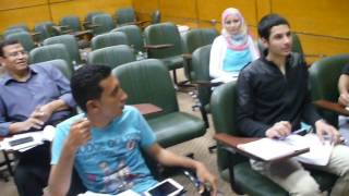 The 12-th  lesson of the Russian language in the University of Assiut, Egypt, 2015