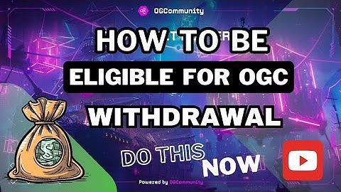 OGC MINING: HOW TO WITHDRAW YOUR MINE TOKEN || HOW TO BE ELIGIBLE FOR OGC TOKEN WITHDRAWAL | TWITTER