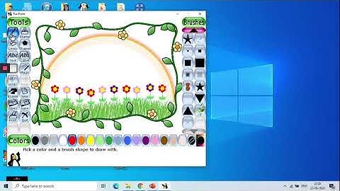 Making a Teachers Day card using Tux Paint