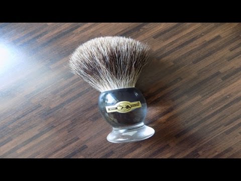 Rasur - Pur ! Rasierpinsel Golddachs Test Vorstellung Review Shave  Nassrasur - YouTube