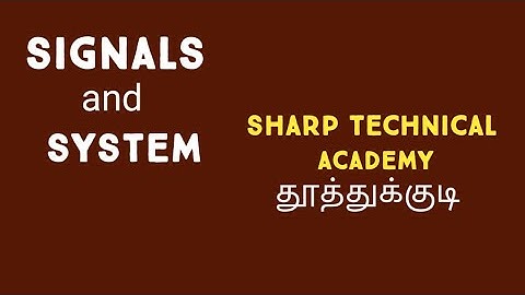 Signals and systems 2 in tamil
