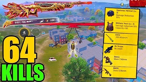 64KILLS!!😍 NEW BEST LOOT GAMEPLAY with AWM + Groza🔥SAMSUNG,A3,A5,A6,A7,J2,J5,J7,S5,S6,S7,59,A10,A20